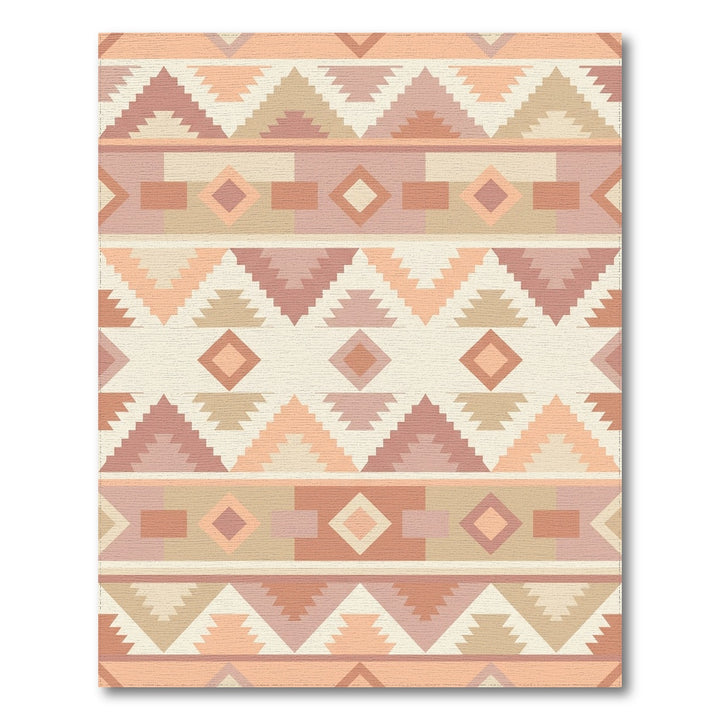Earthy Geometric Southwestern Tribal Diamonds Rug