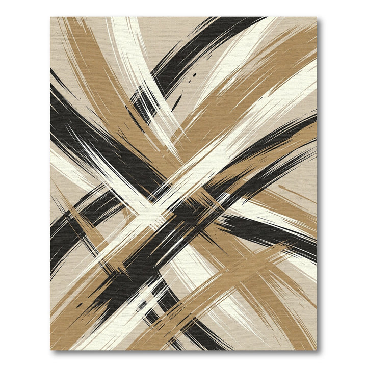 Abstract Brush Stroke Rug