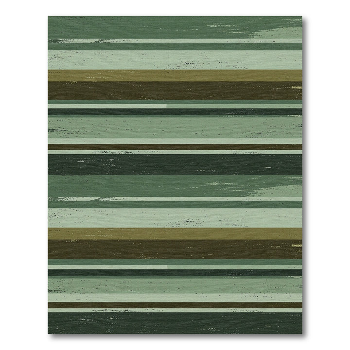 Abstract Earthy Tones Horizontal Stripes Rug