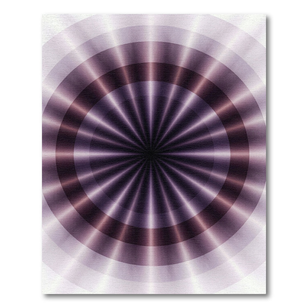 Plum Purple Radial Burst Rug