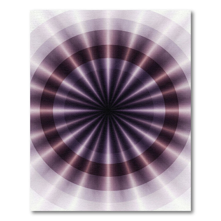Plum Purple Radial Burst Rug