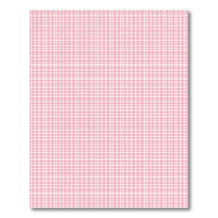 Pink Gingham Checkered Washable Pink Area Rug