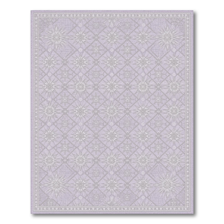 Purple Starburst Geometric Modern Area Rug