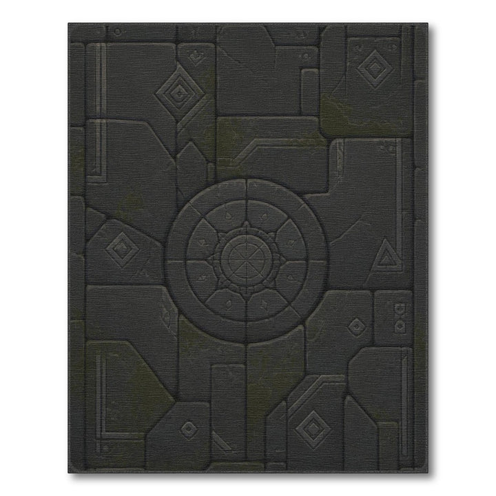 Grey Geometric Medallion Area Rug