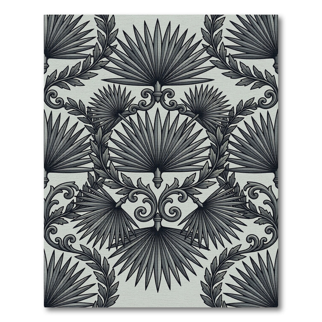 Art Deco Palm Leaf Garland Rug