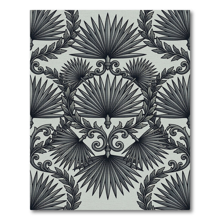 Art Deco Palm Leaf Garland Rug