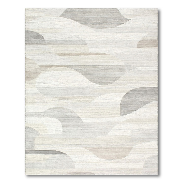 Wave Abstract Wave Neutral Area Rug