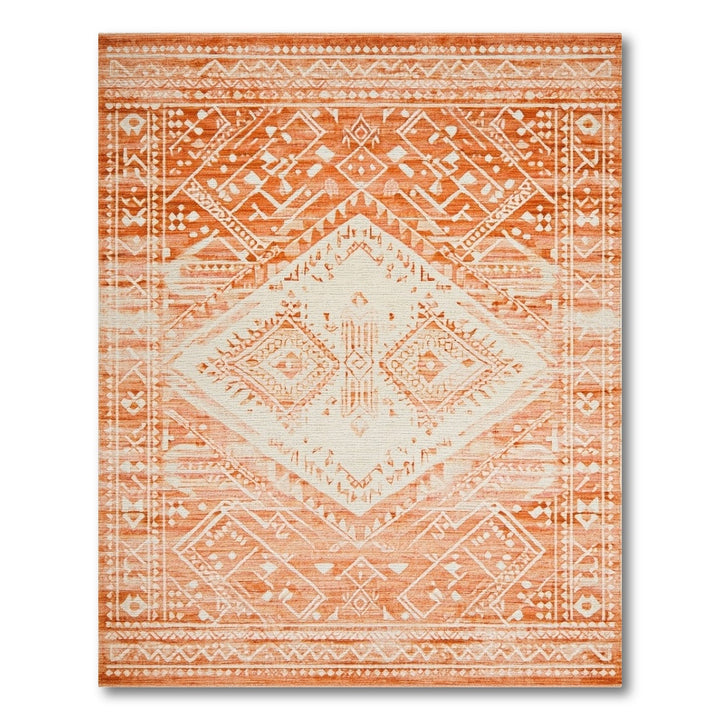Orange Heritage Tribal Area Rug