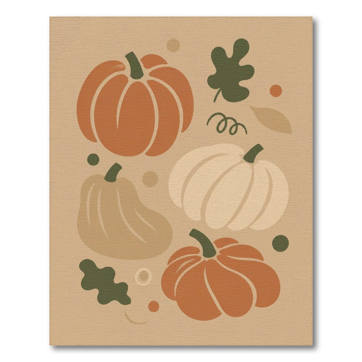 Autumn Pumpkin Washable Area Rug