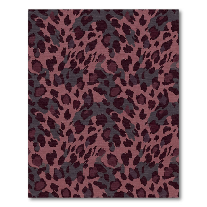 Deep Plum Leopard Spot Rug