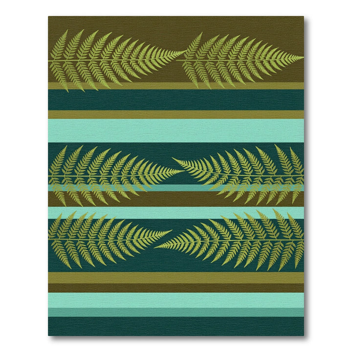 Golden Fern Botanical Stripes Rug