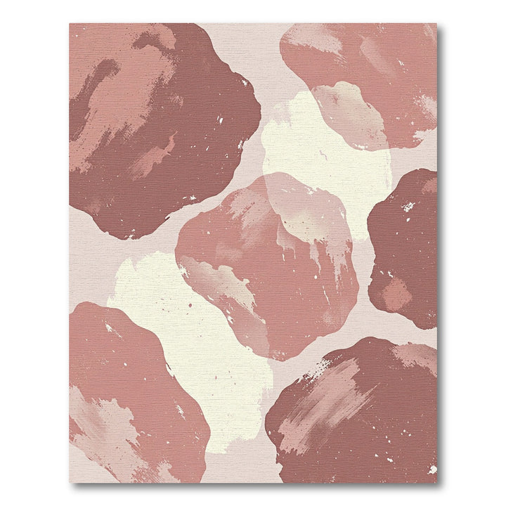 Terracotta Blush Abstract Blob Rug