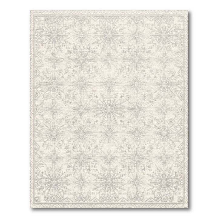 Geometric Modern Beige Starburst Geometric Area Rug