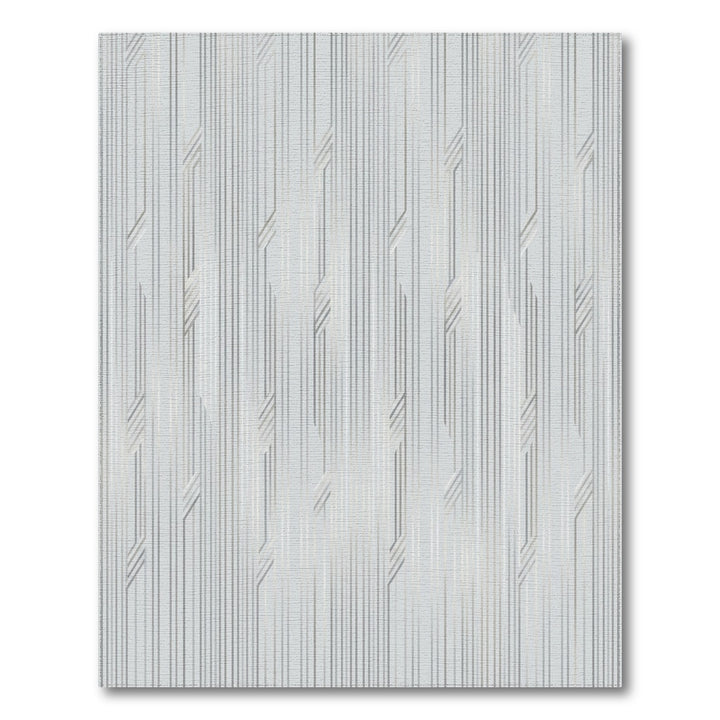 Chic Silver Vertical Segment Rug