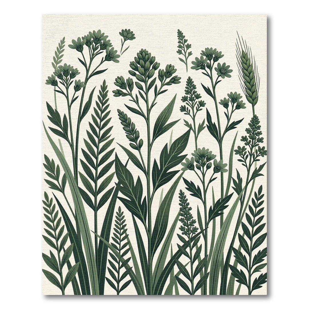 Botanical Botanical Greenery Garden Area Rug