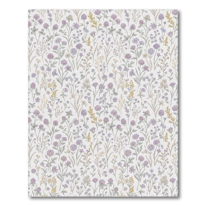 Lavender Lilac Meadow Wildflower Rug
