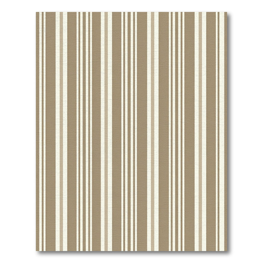 Neutral Taupe Beige Vertical Stripe Rug