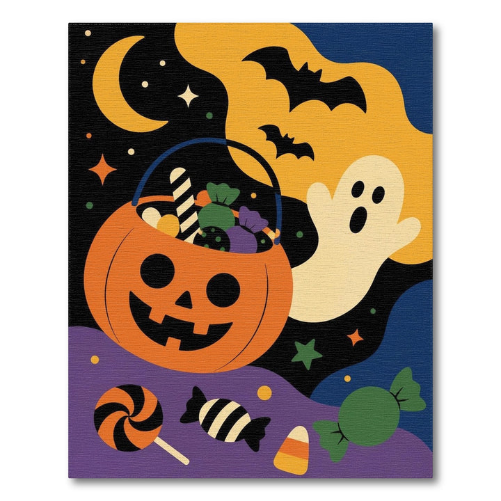 Halloween Pumpkin Ghost Kids Area Rug