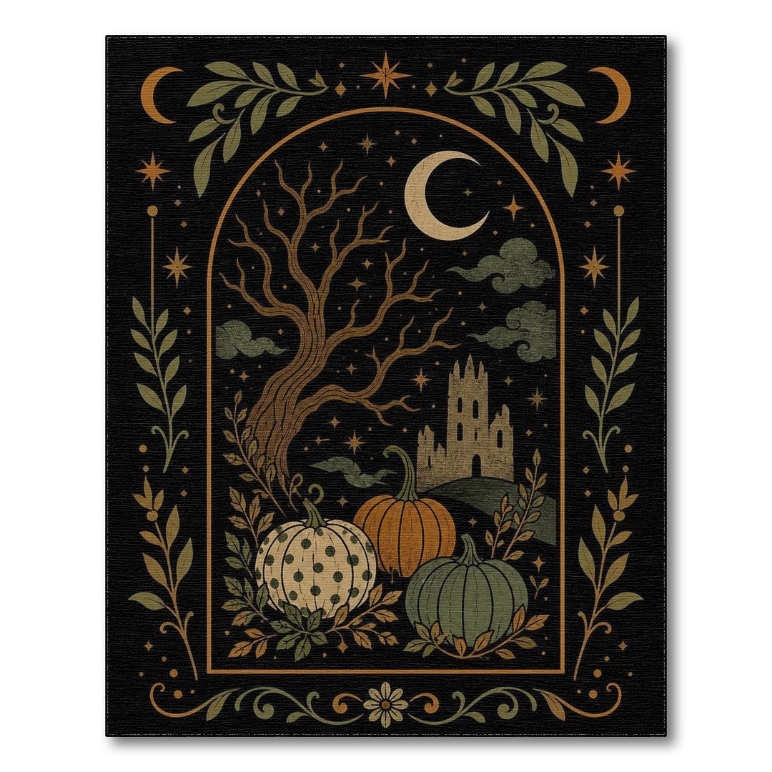 Enchanted Pumpkin Castle Area Rug