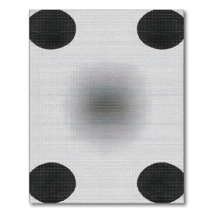 Black Circle Geometric Area Rug