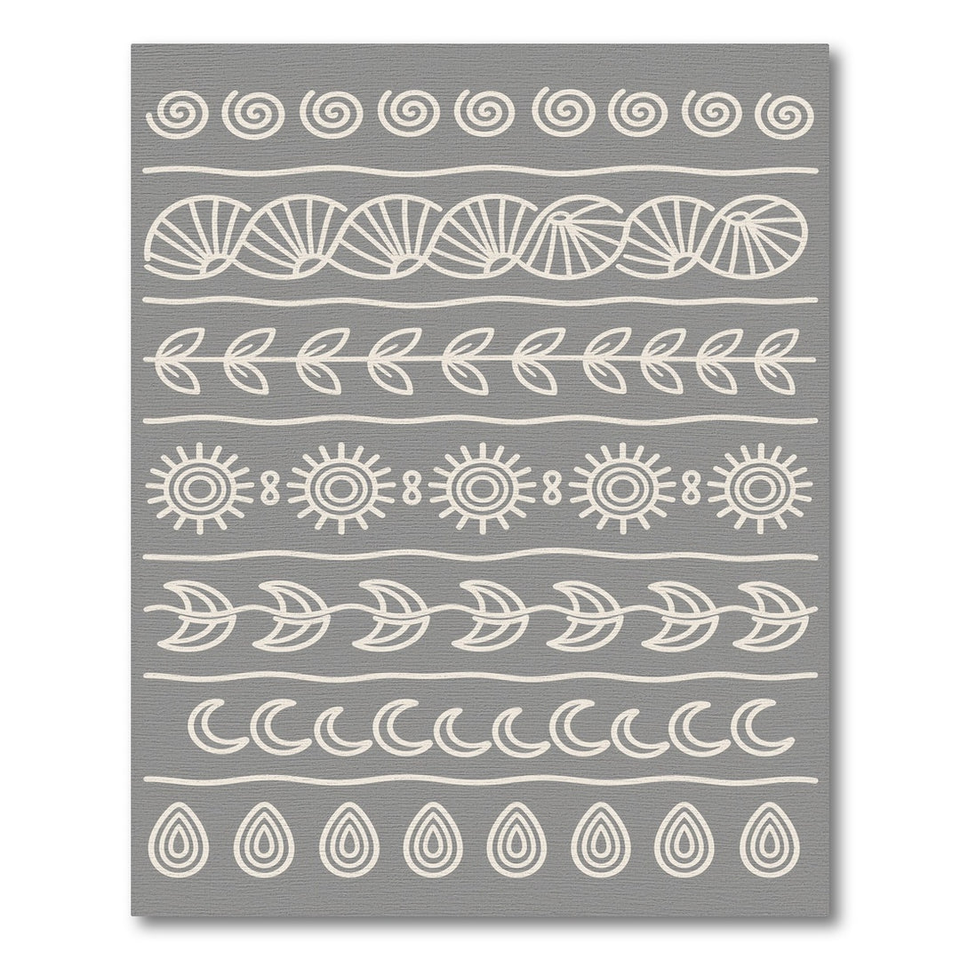 Grey Heritage Tribal Area Rug