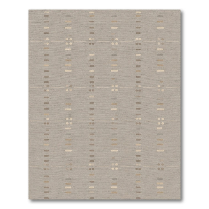 Beige and Neutral Geometric Area Rug
