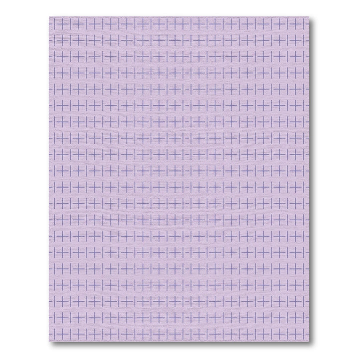 Lilac With Purple Plus Grid Rug