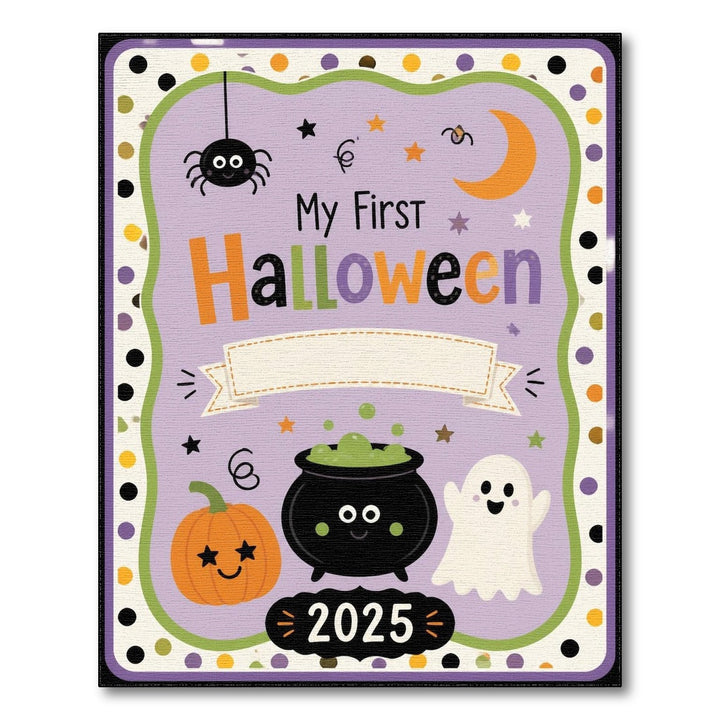 My First Halloween 2025 Kids Purple Area Rug