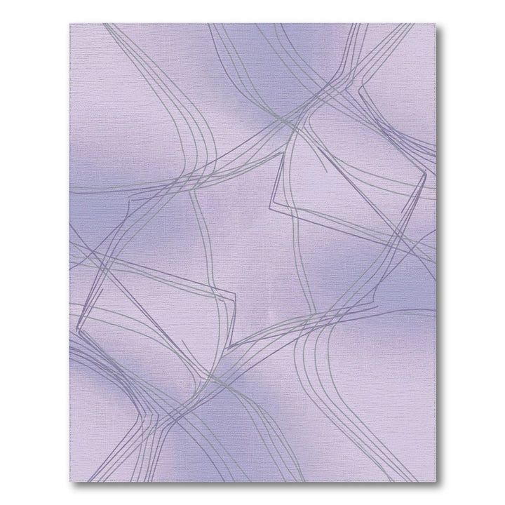 Lavender Gradient Abstract Linear Rug