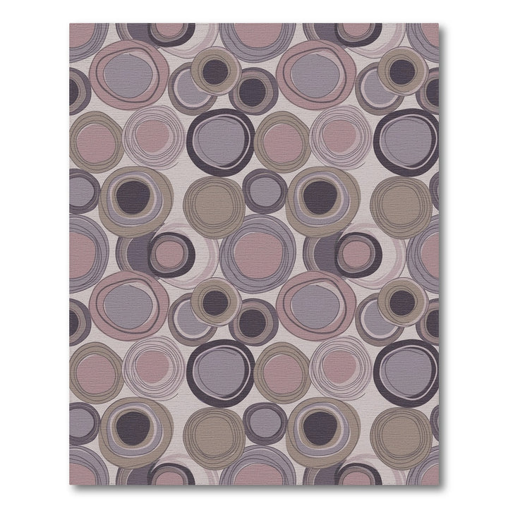 Charming Circles in Plum and Rose Rug