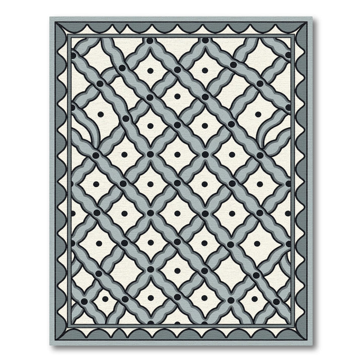 Monochromatic Gray Lattice Dot Rug