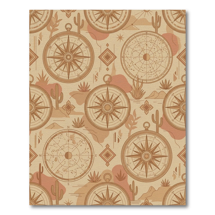 Desert Compass Celestial Constellation Rug