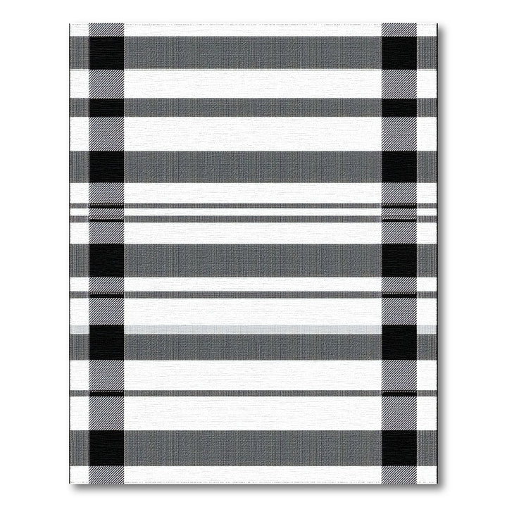 Black and White Black and White Buffalo Check Area Rug