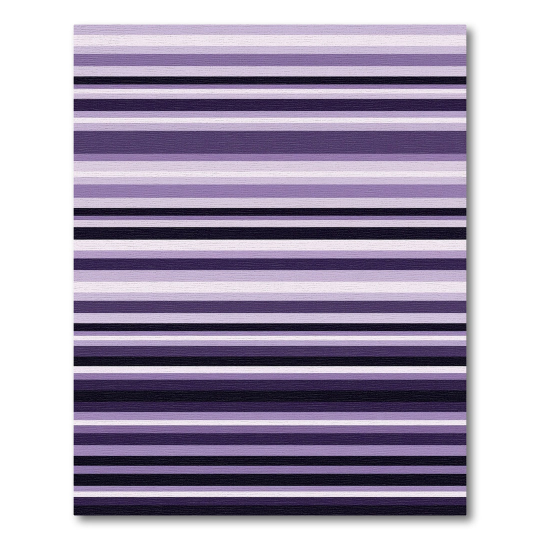 Elegant Purple Gradient Stripe Rug