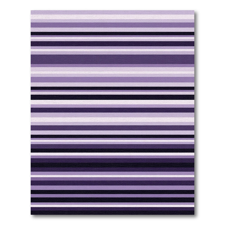 Elegant Purple Gradient Stripe Rug