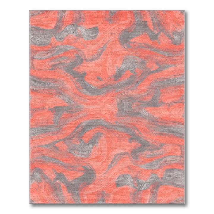 Red Abstract Area Red Abstract Swirl Area Rug