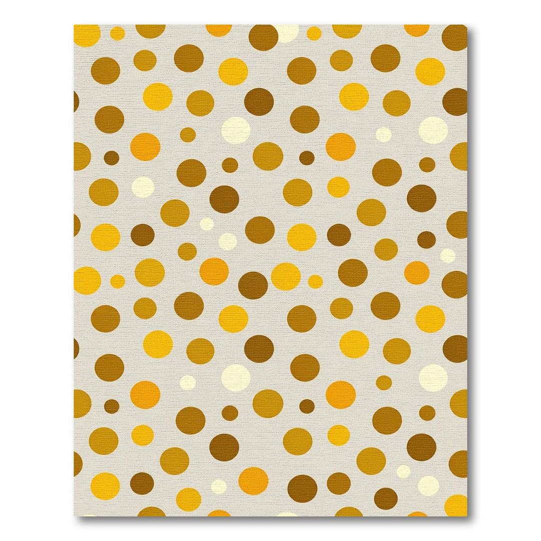 Golden Yellow Dot Area Rug