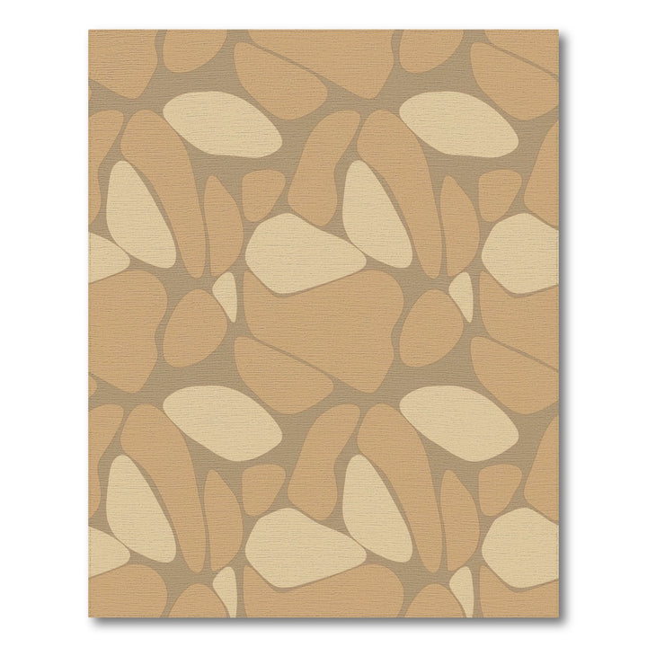 Earthy Tan Organic Pebble Rug