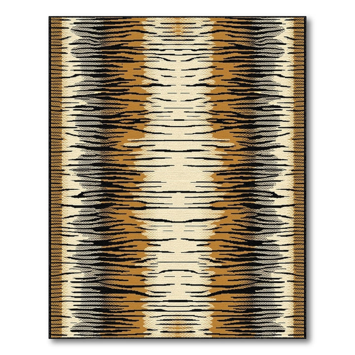 Tiger Stripe Brown Heritage Area Rug