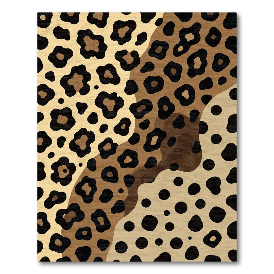 Wild Leopard Spots Abstract Rug