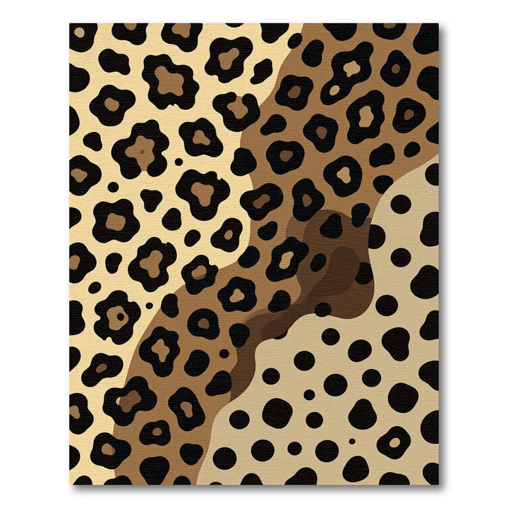 Wild Leopard Spots Abstract Rug