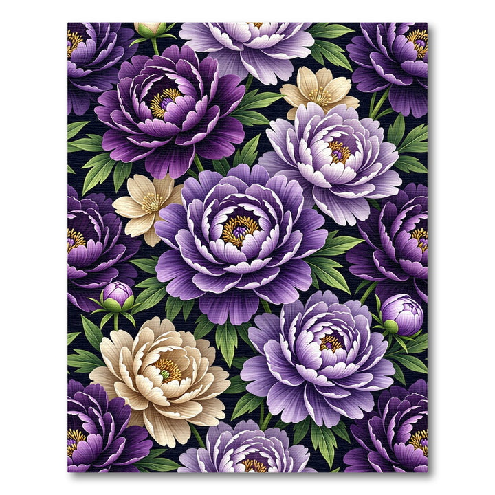 Purple Peony Botanical Garden Rug