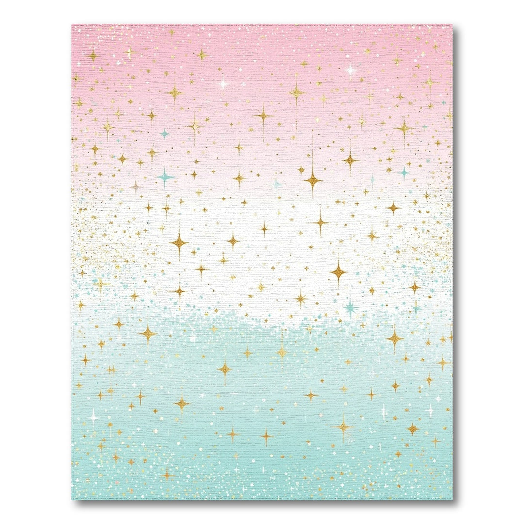 Pastel Starry Sky Washable Area Rug
