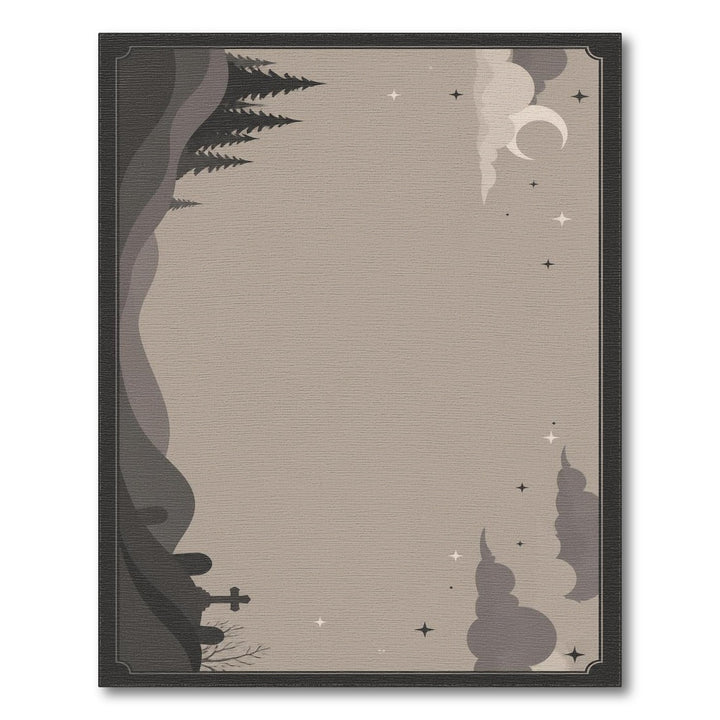 Moonlit Pine Forest Area Rug