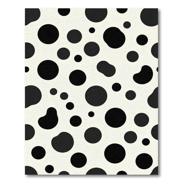 Classic Black Spot Cream Rug