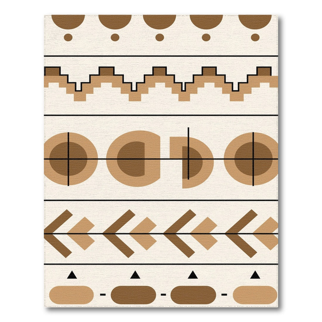 Brown Geometric Area Rug