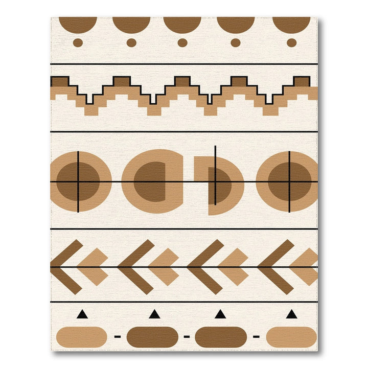 Brown Geometric Area Rug