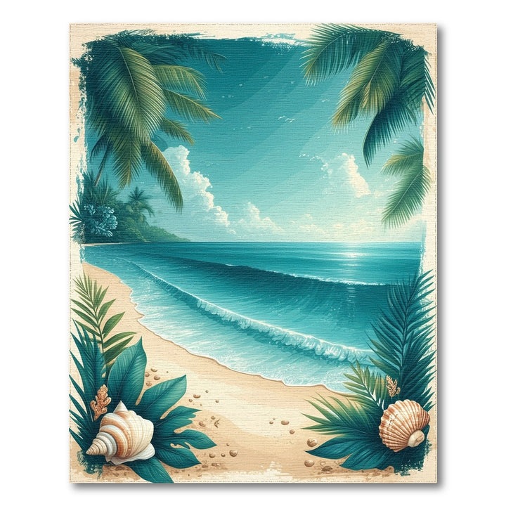 Coastal Wave Palm Beach Area Rug