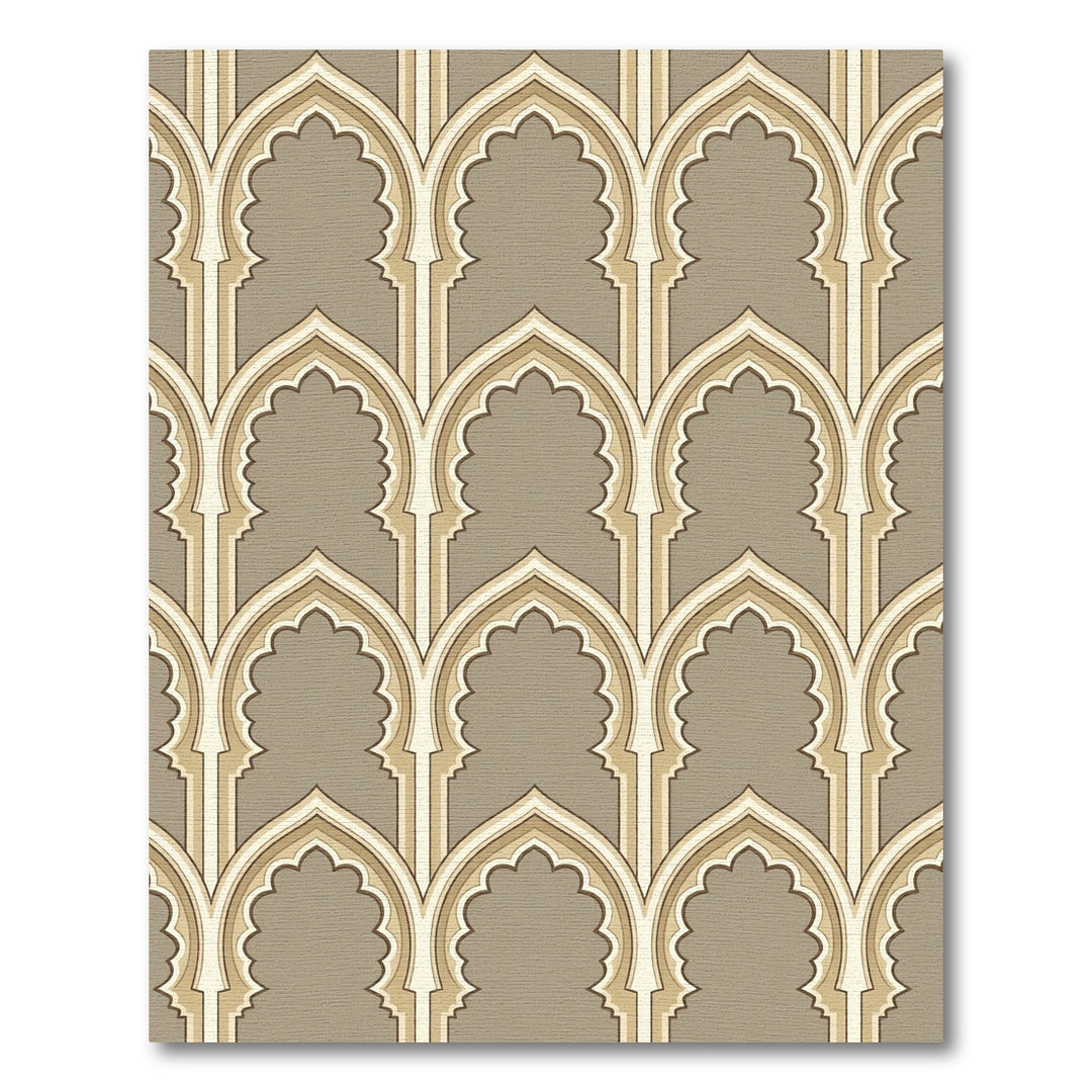 Gothic Archway Brown Geometric Rug