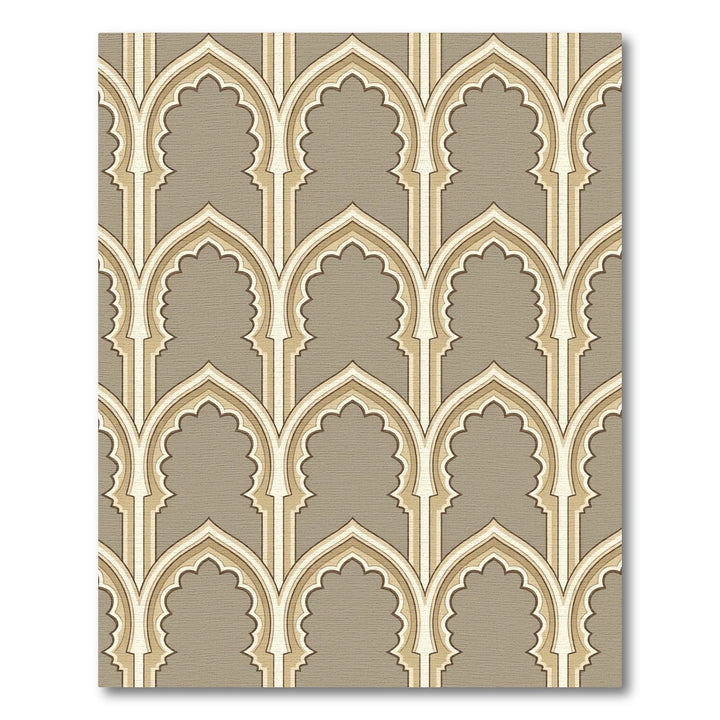 Gothic Archway Brown Geometric Rug